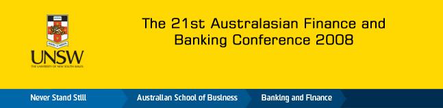 21st Australasian Finance & Banking Conference 2008 Logo