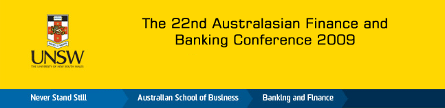 22nd Australasian Finance & Banking Conference 2009 Logo